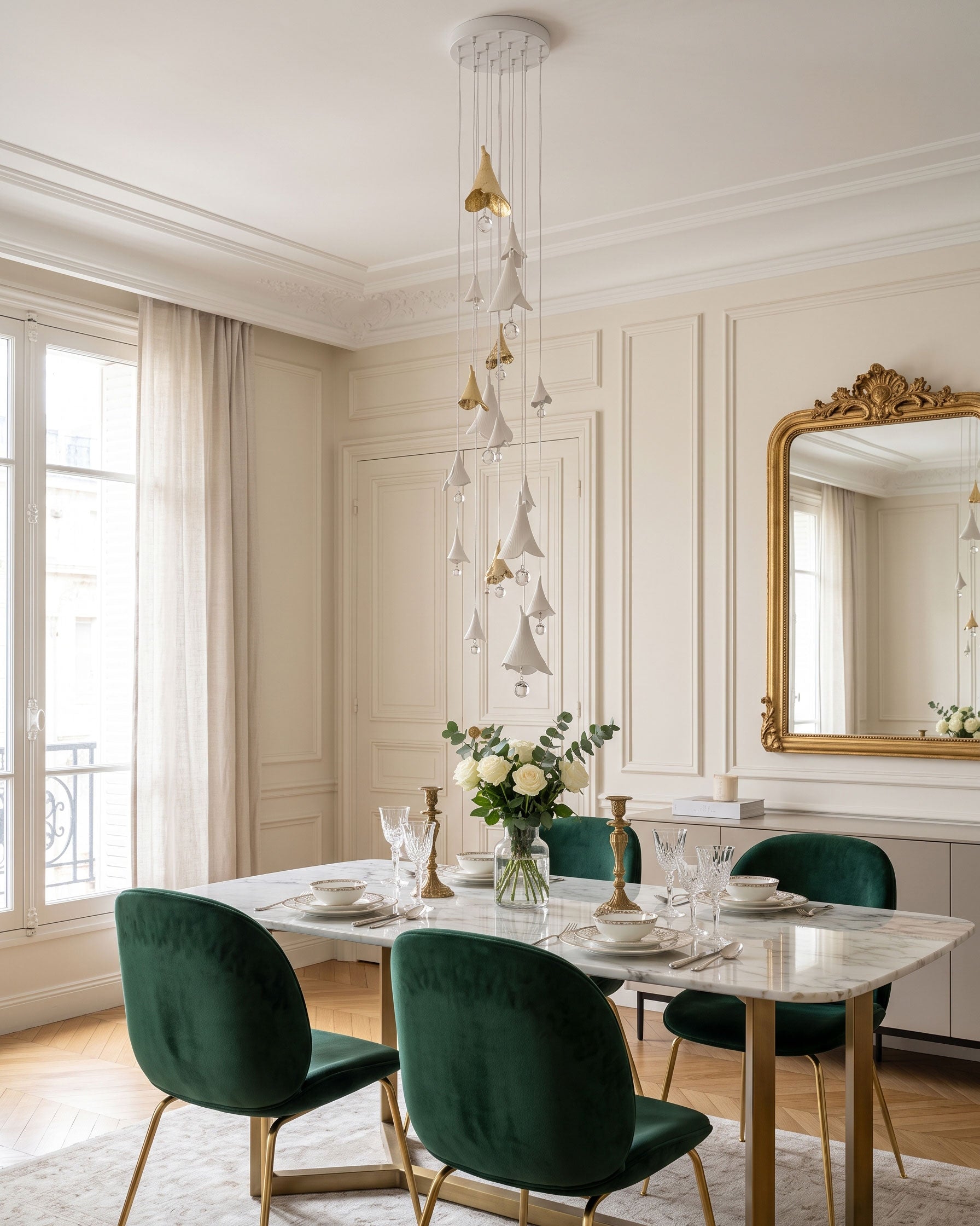Aimsley Calla Lily Cascading Chandelier