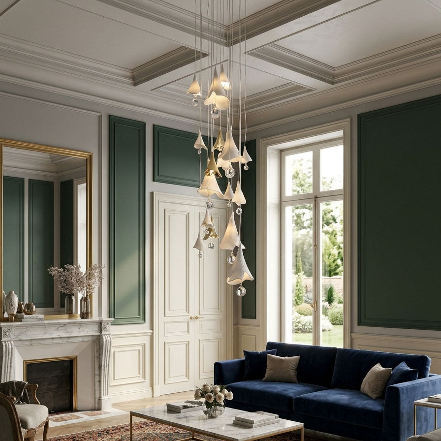 Aimsley Calla Lily Cascading Chandelier