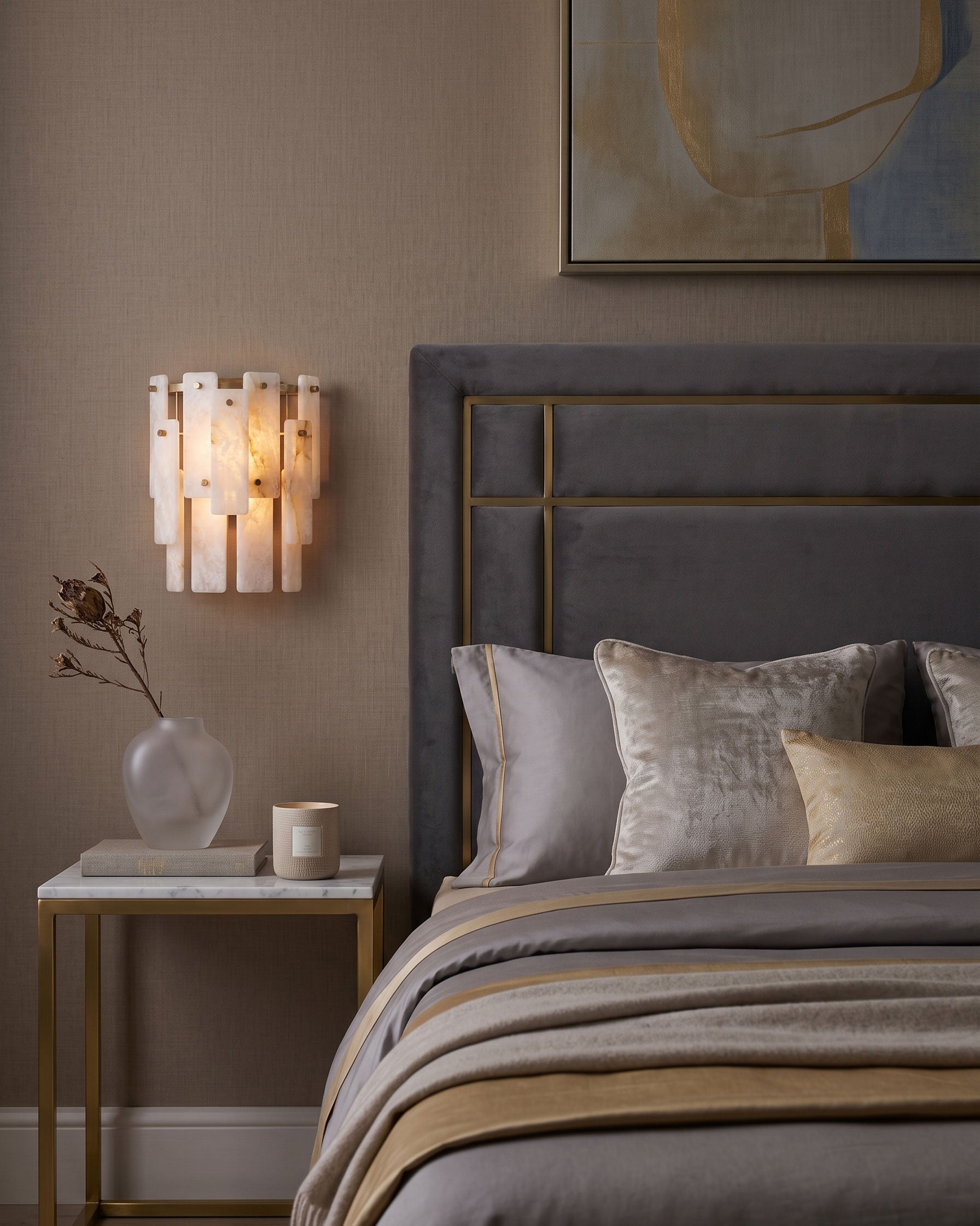 Albright Natural Alabaster Wall Sconce