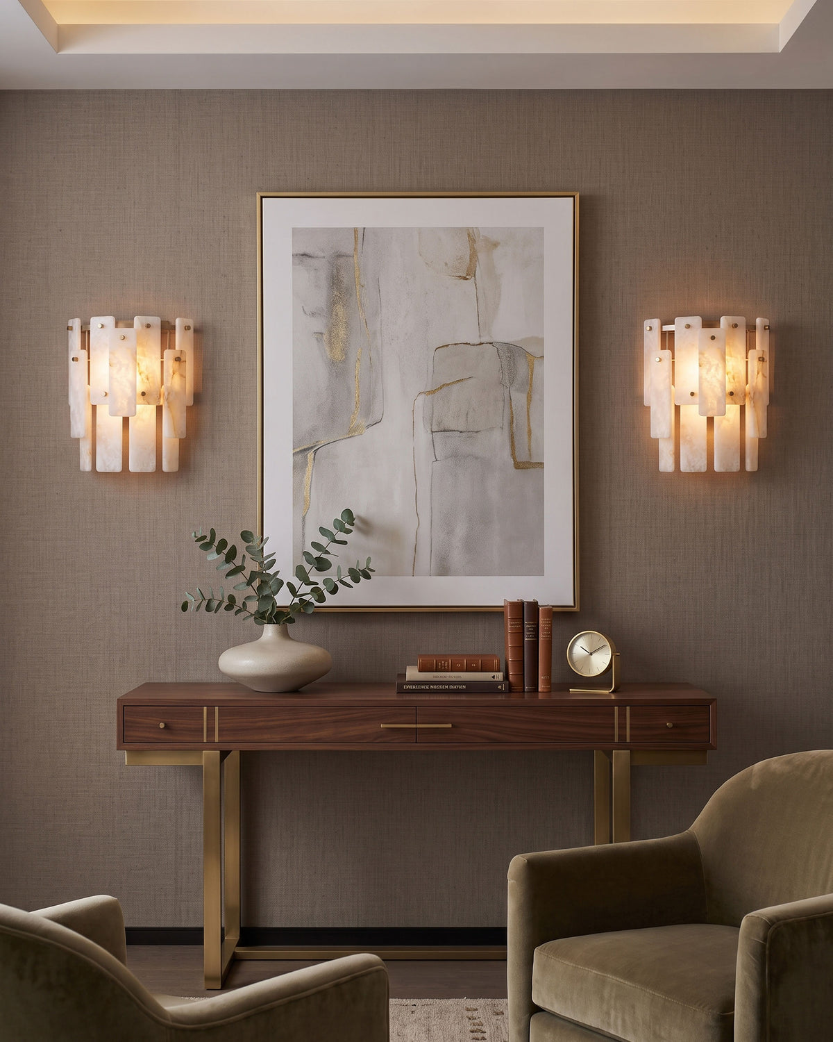 Albright Natural Alabaster Wall Sconce