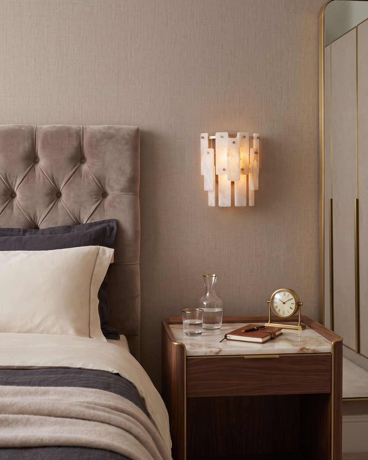 Albright Natural Alabaster Wall Sconce