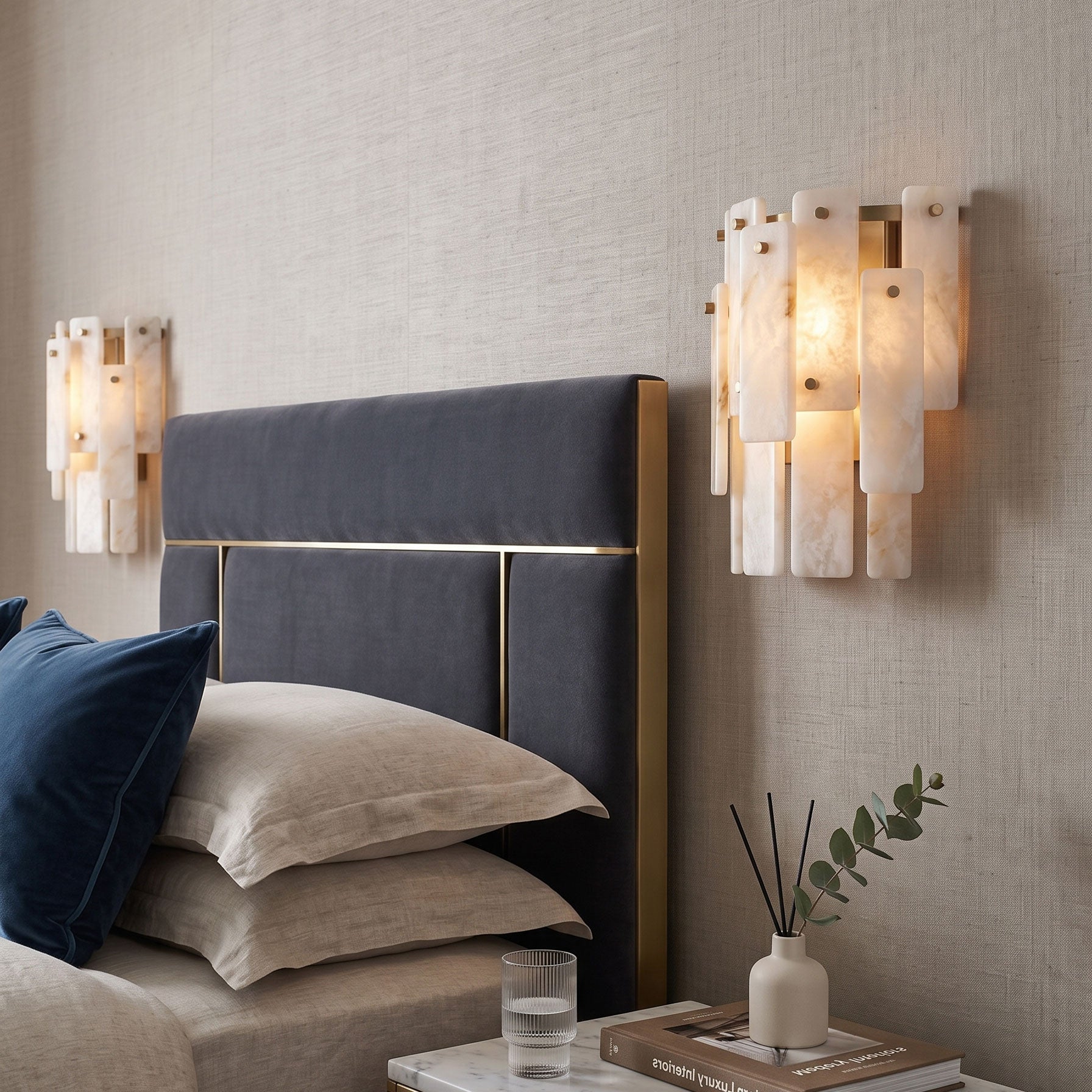Albright Natural Alabaster Wall Sconce