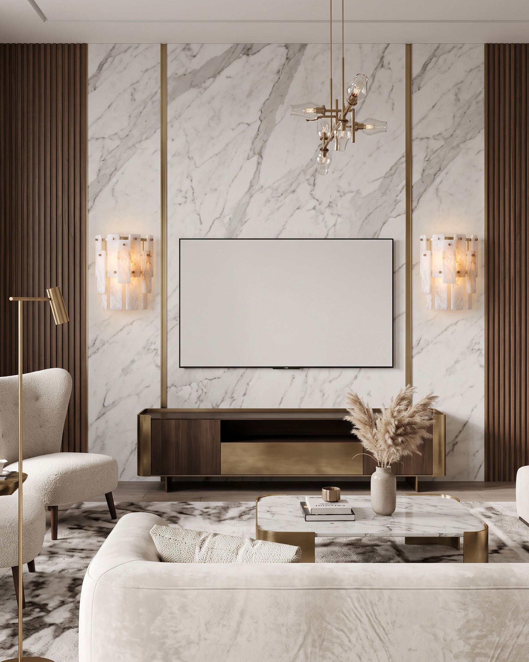 Albright Natural Alabaster Wall Sconce