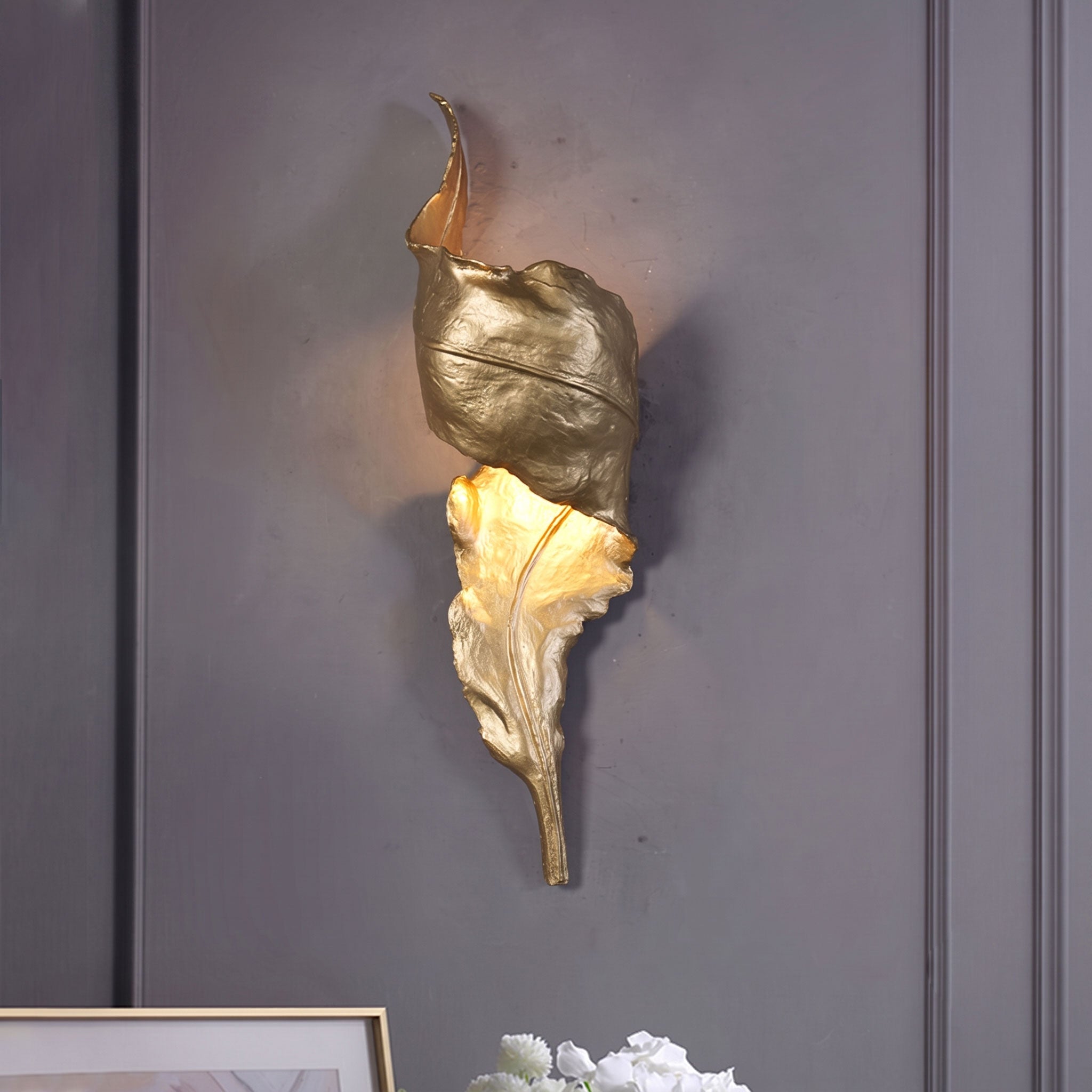 Rayonshine Althaia Sculptural Leaf Wall Sconce — Detail View 18