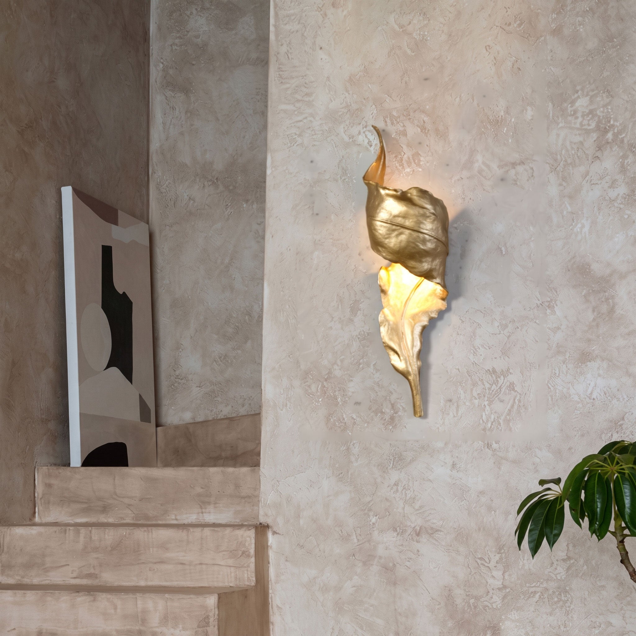 Rayonshine Althaia Sculptural Leaf Wall Sconce — Detail View 6