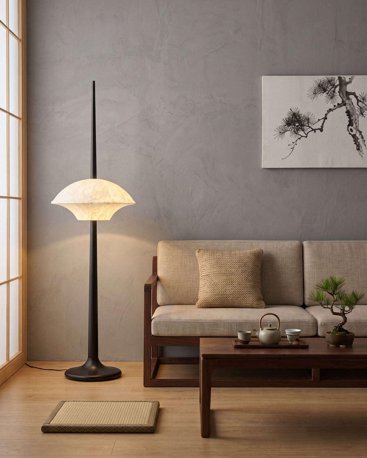 Ames Silk Spire Floor Lamp