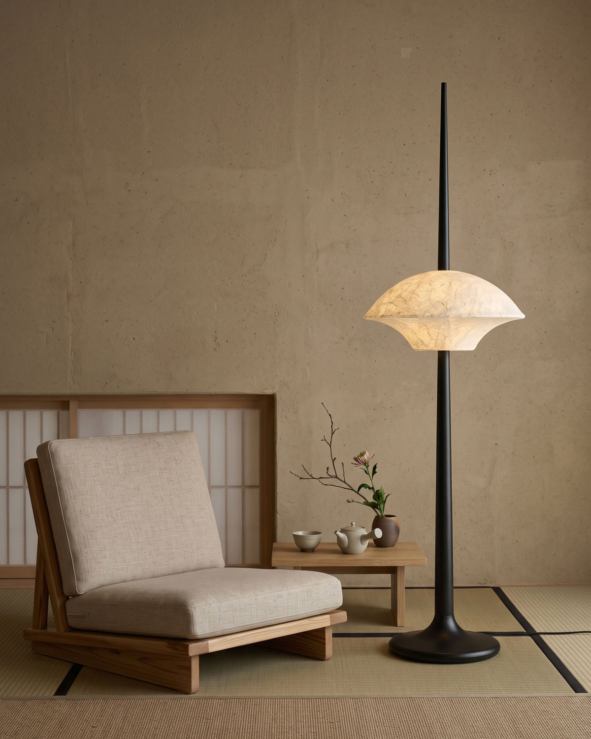 Ames Silk Spire Floor Lamp