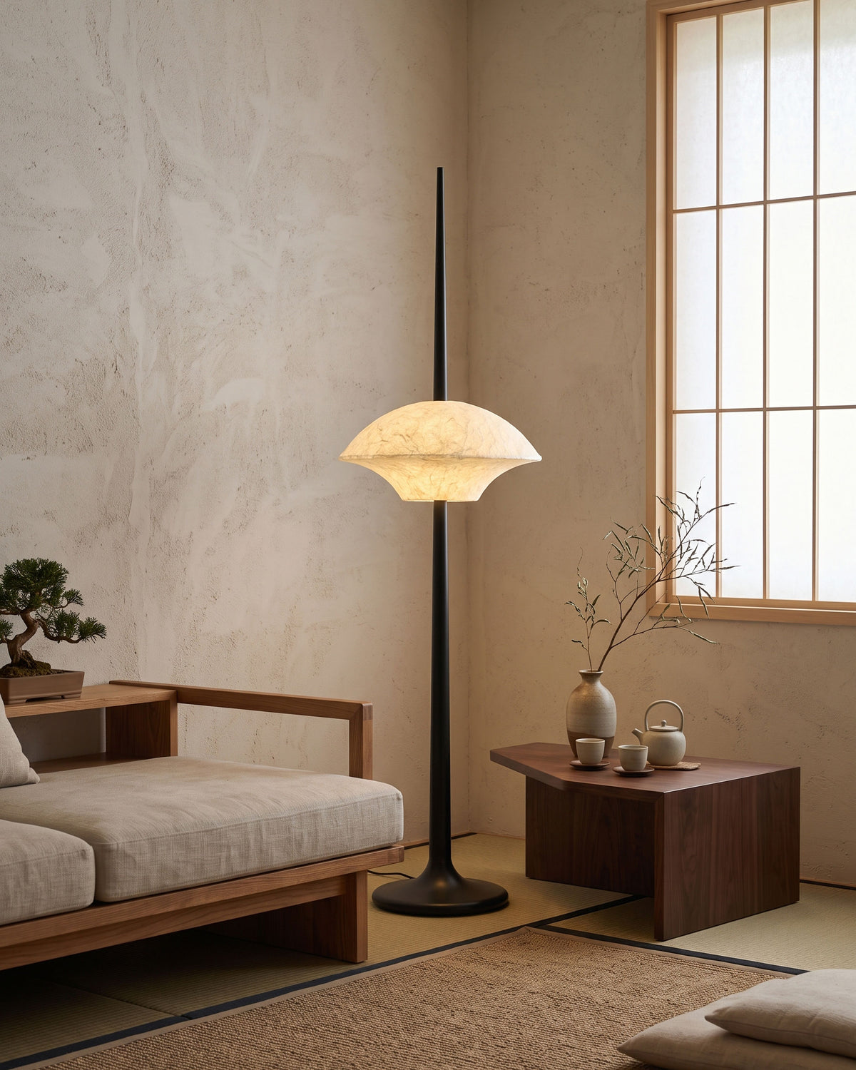 Ames Silk Spire Floor Lamp