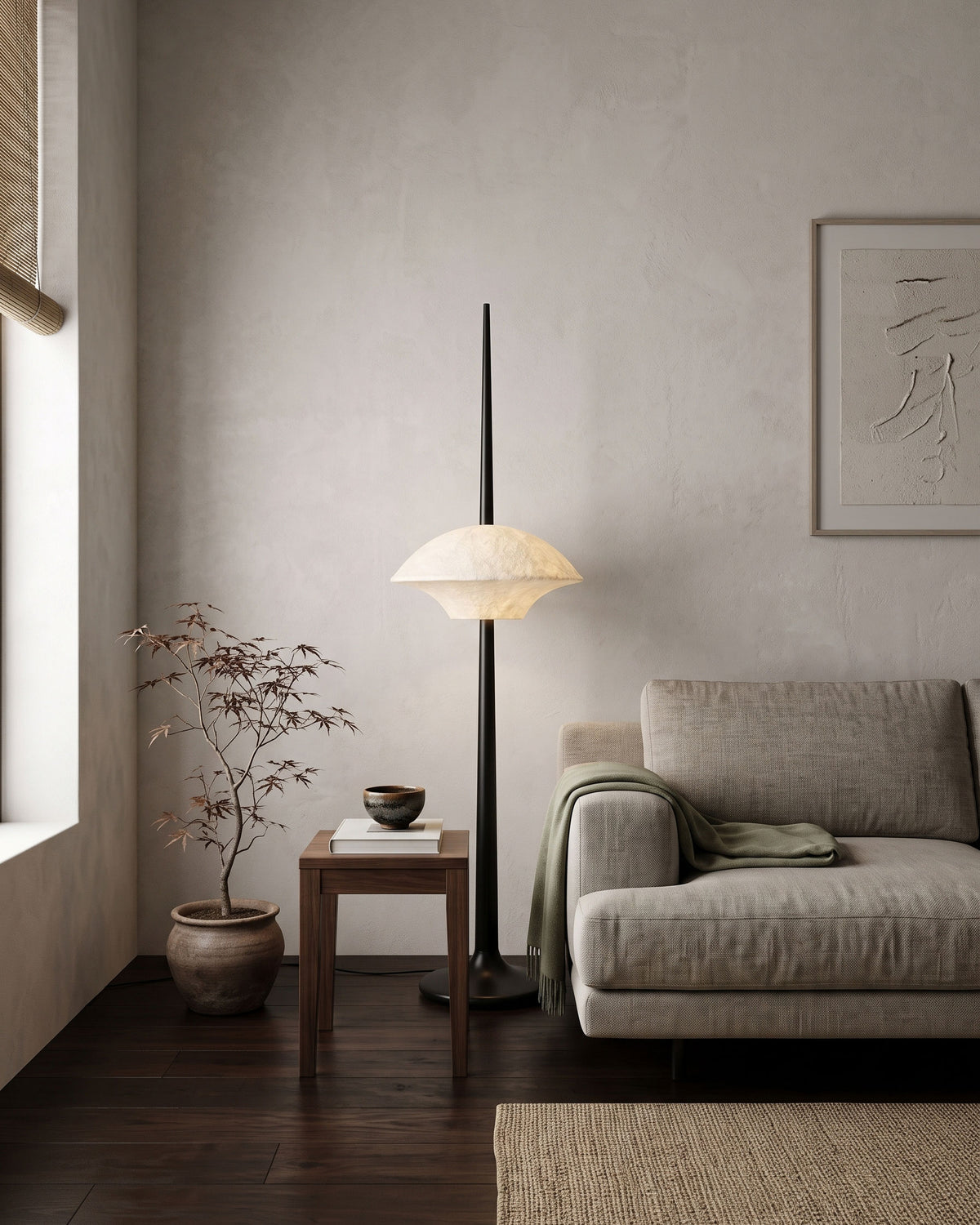 Ames Silk Spire Floor Lamp