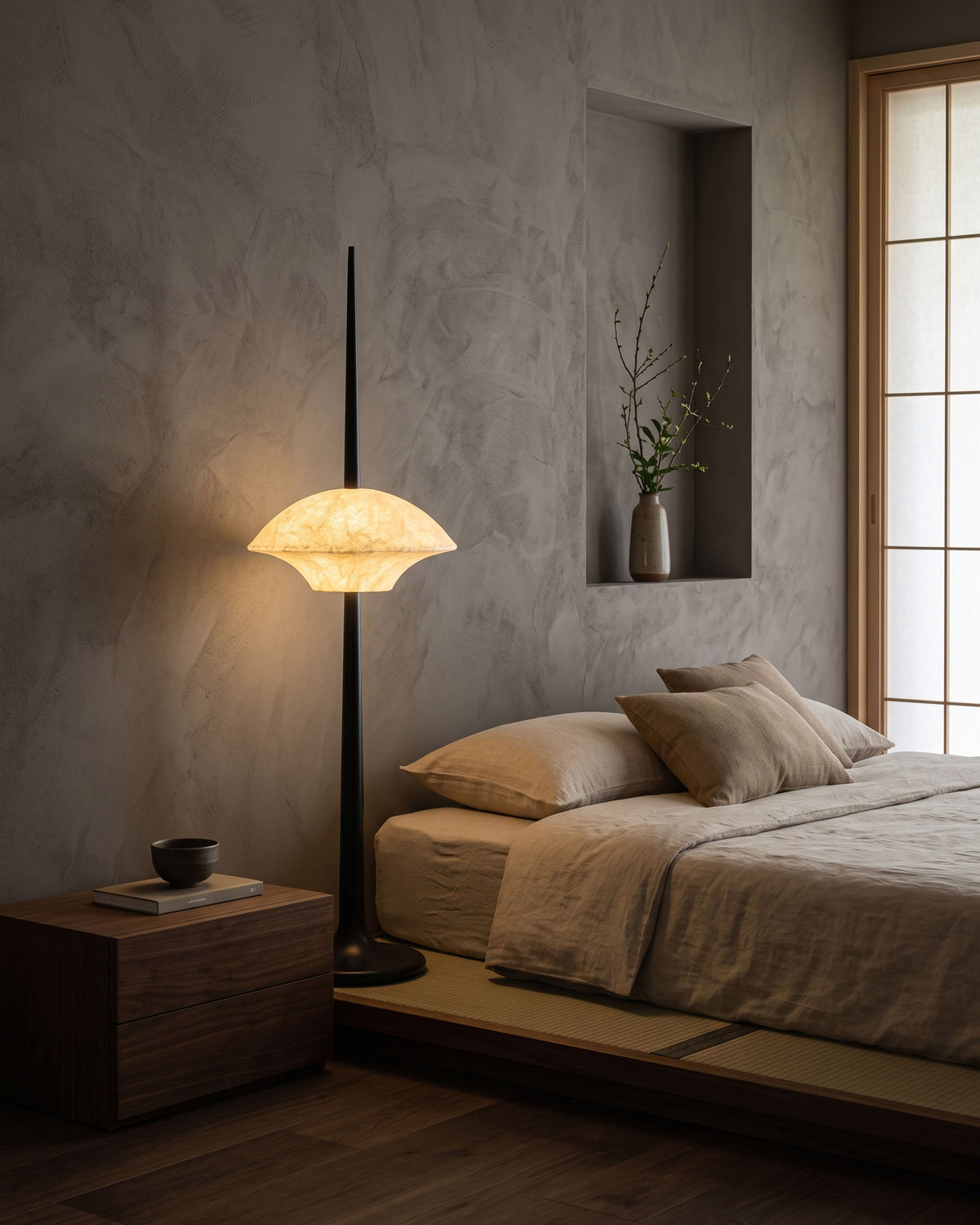 Ames Silk Spire Floor Lamp