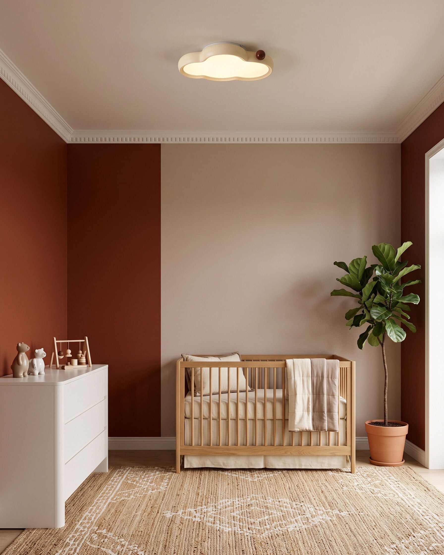 Amos Whimsical Cloud Flush Mount
