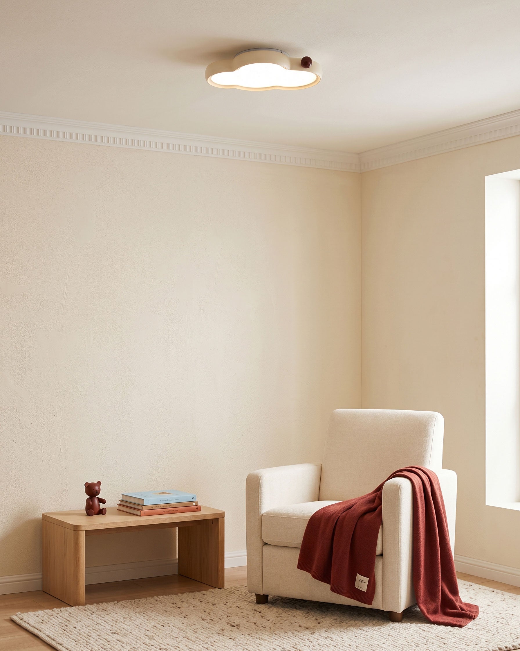 Amos Whimsical Cloud Flush Mount