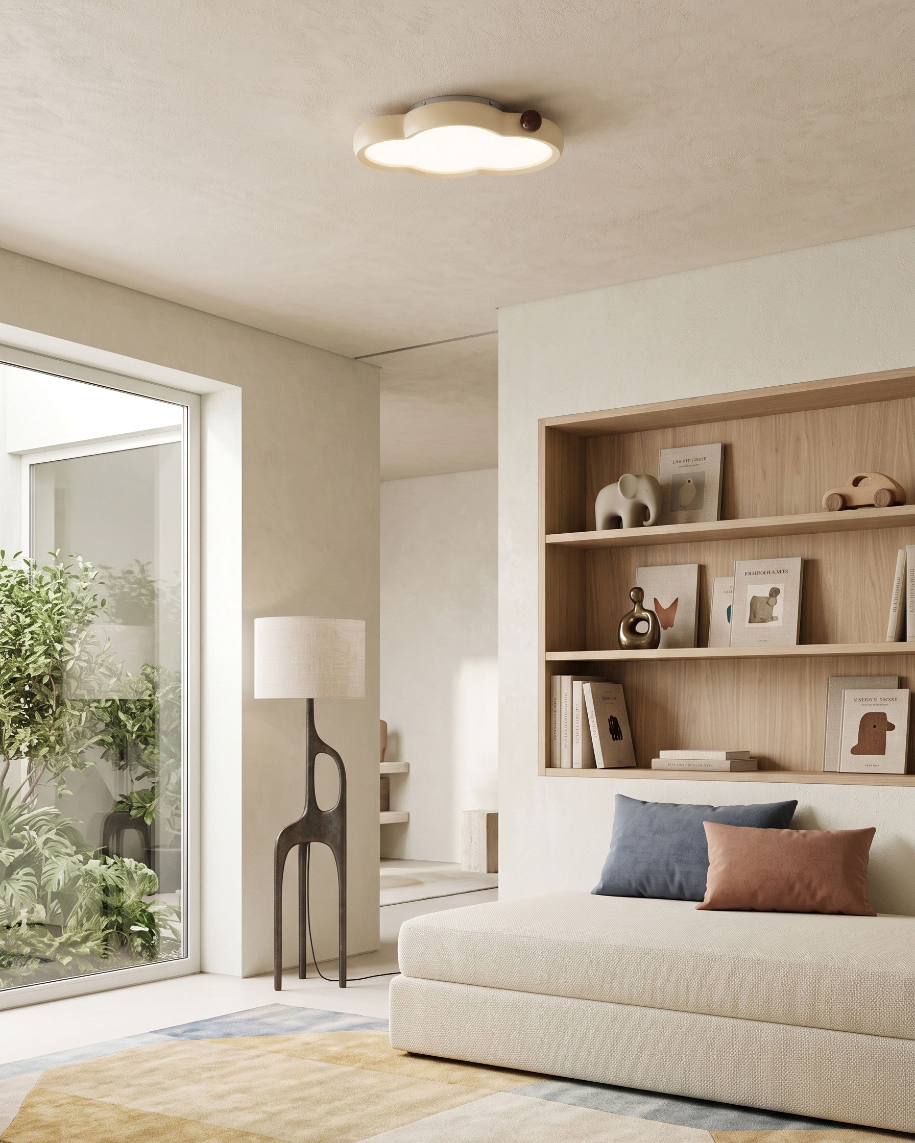 Amos Whimsical Cloud Flush Mount