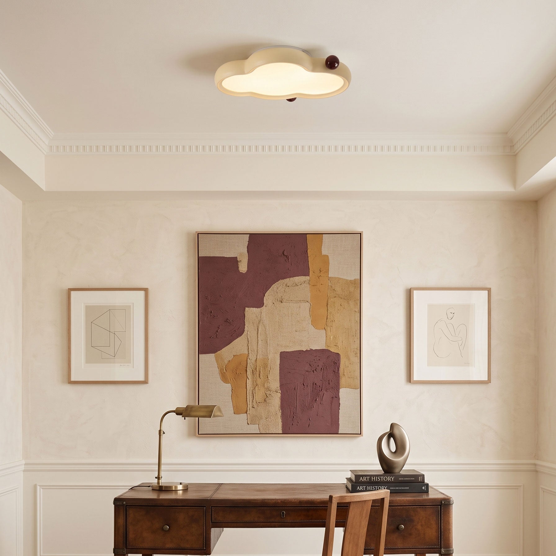 Amos Whimsical Cloud Flush Mount