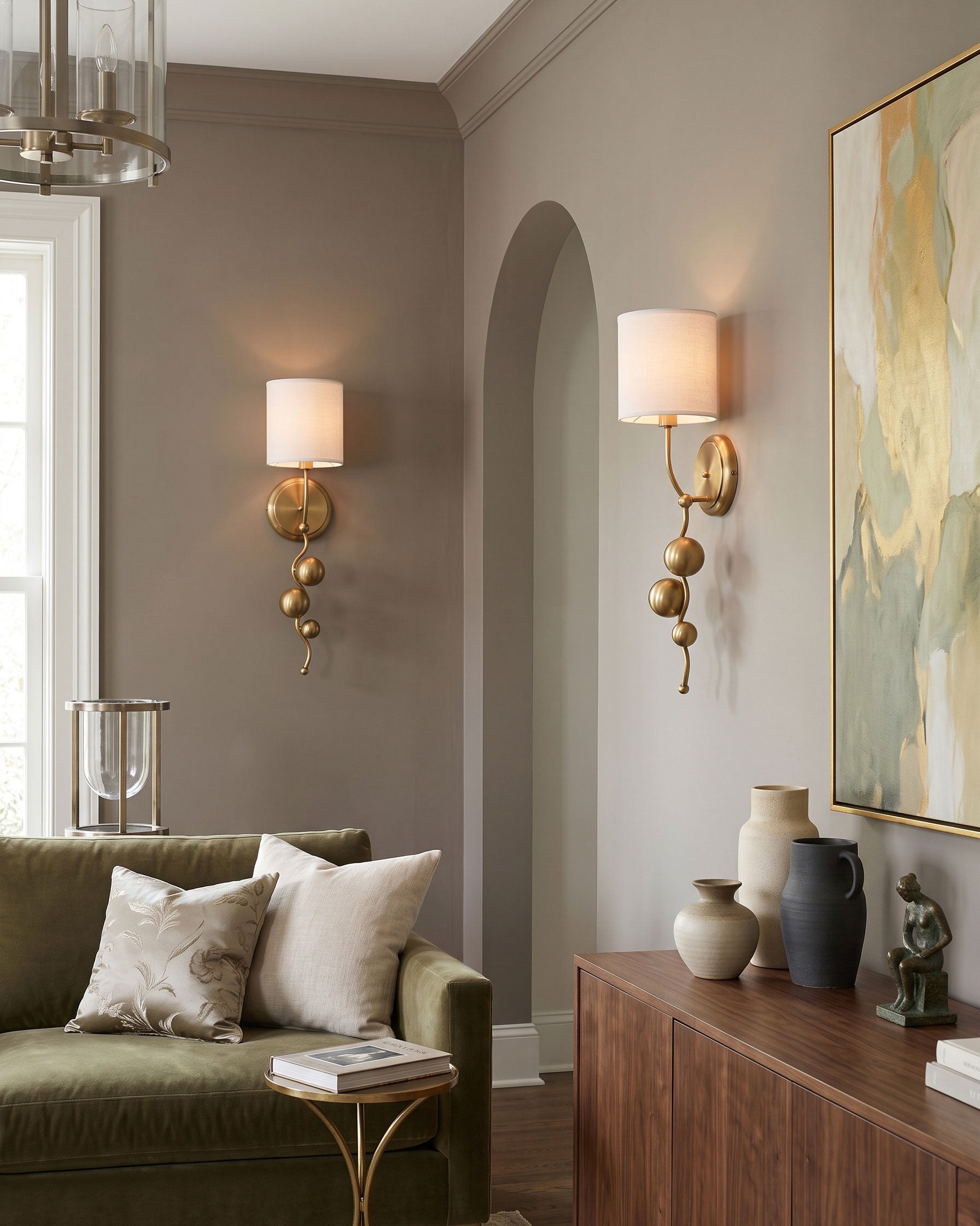 Ansel Cascading Sphere Wall Sconce