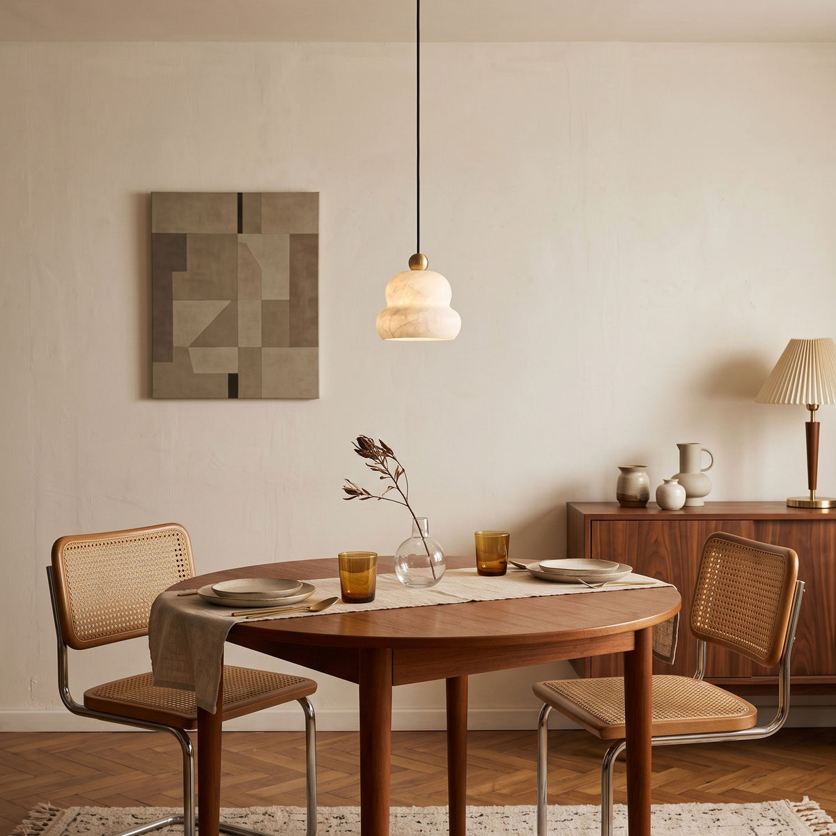 Anzu Alabaster Pendant Lamp