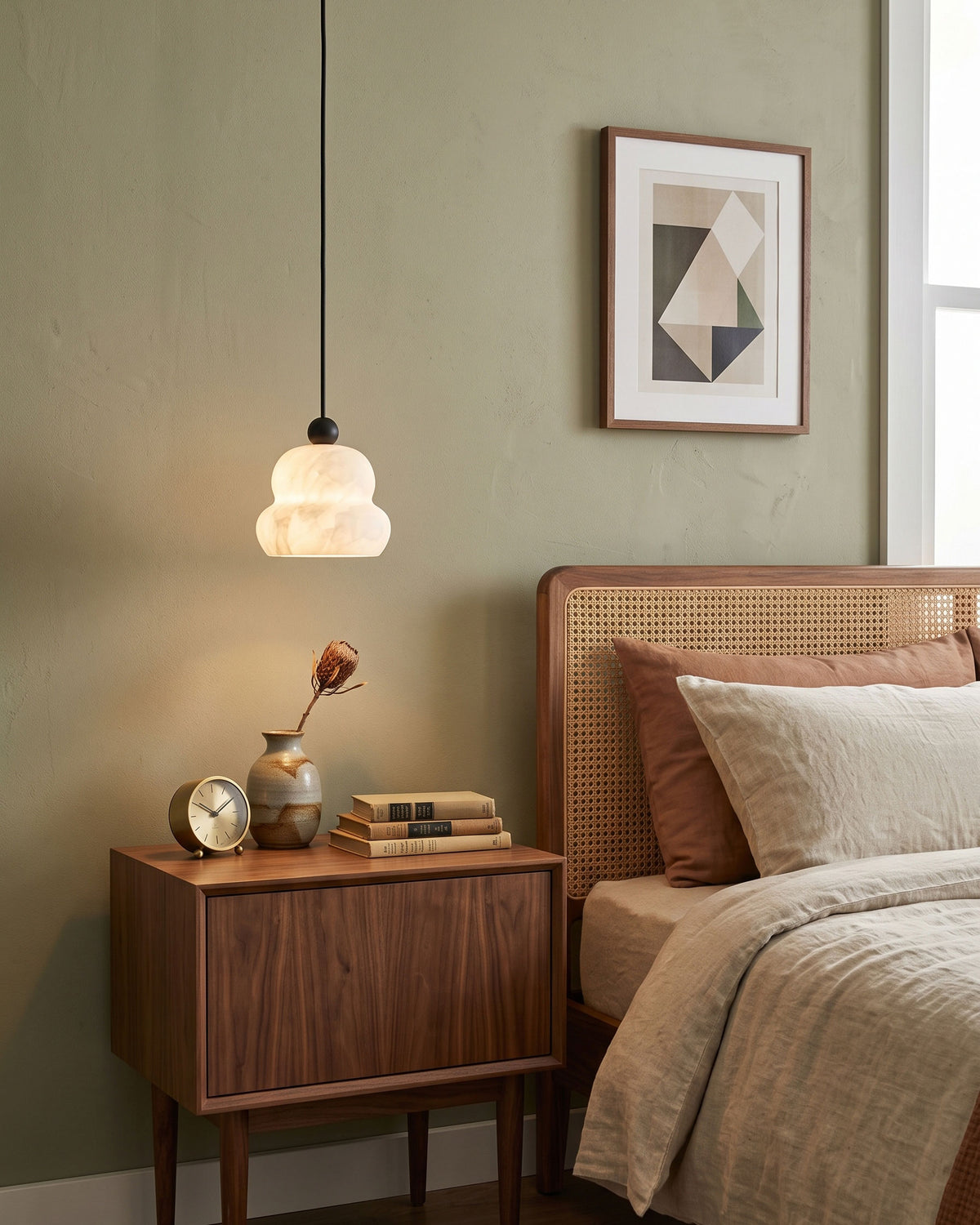 Anzu Alabaster Pendant Lamp