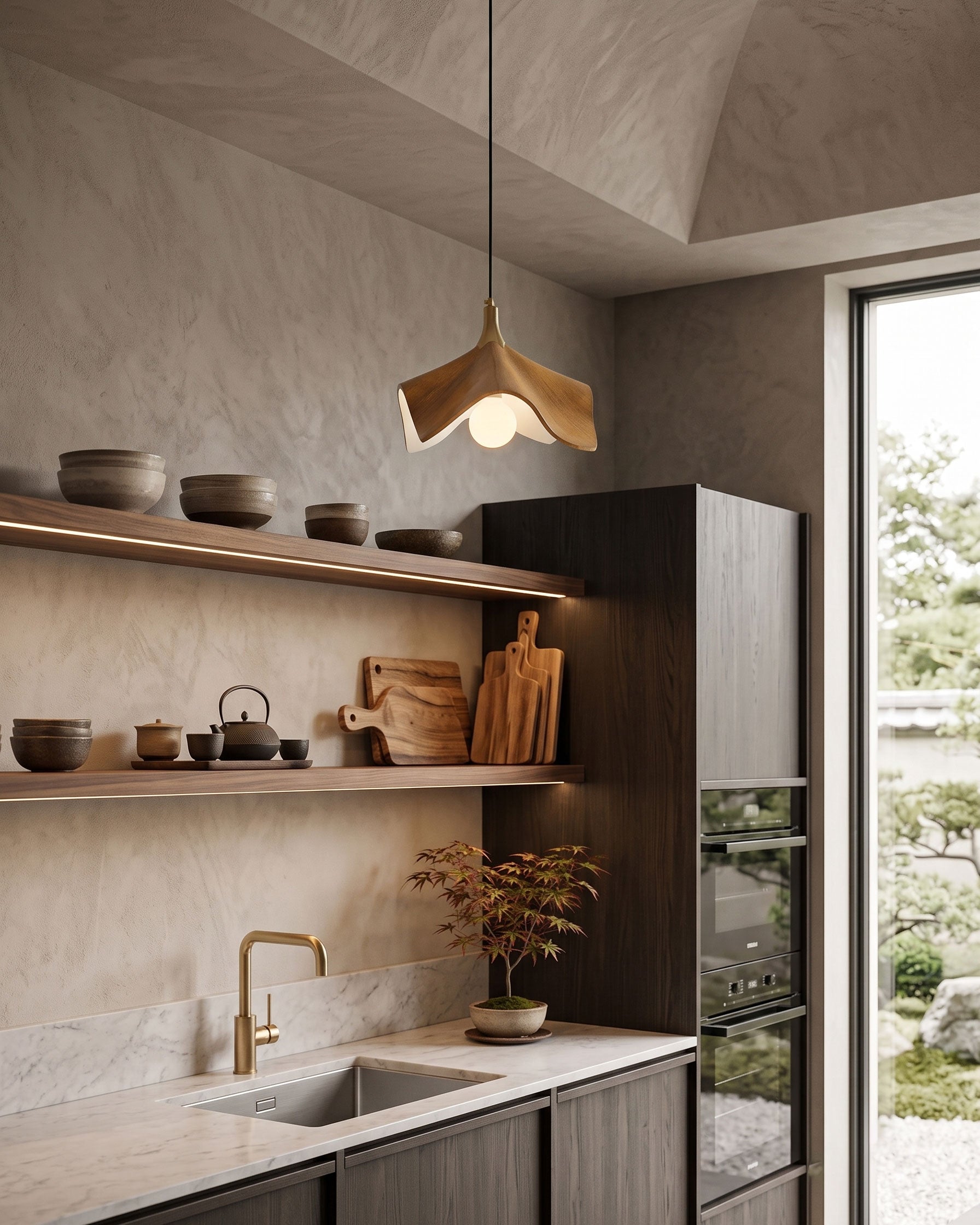 Arlo Resin Wave Pendant Light