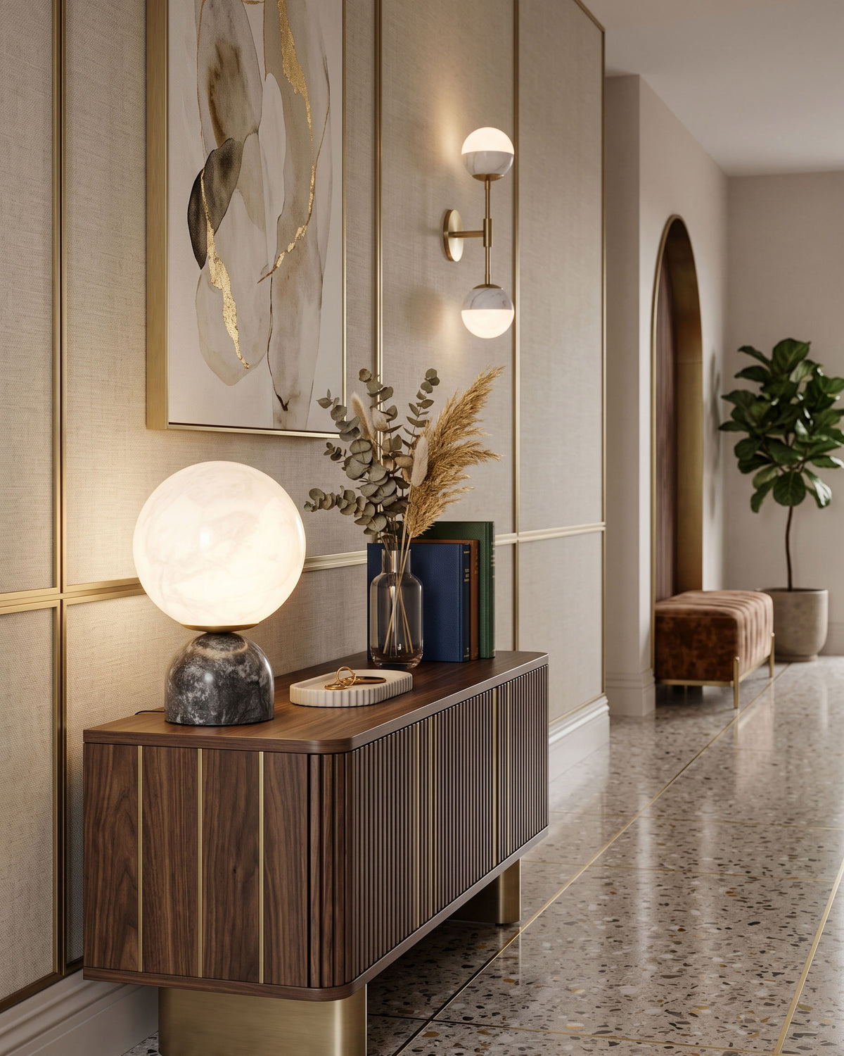 Augustin Alabaster Table Lamp