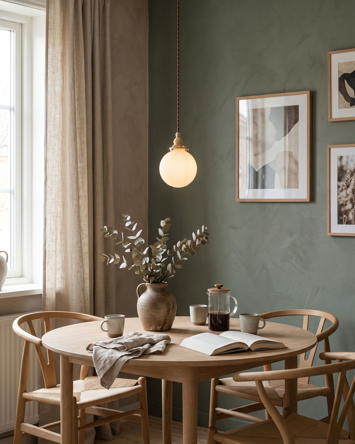Augustine Milk Glass Pendant Lamp – detail 8