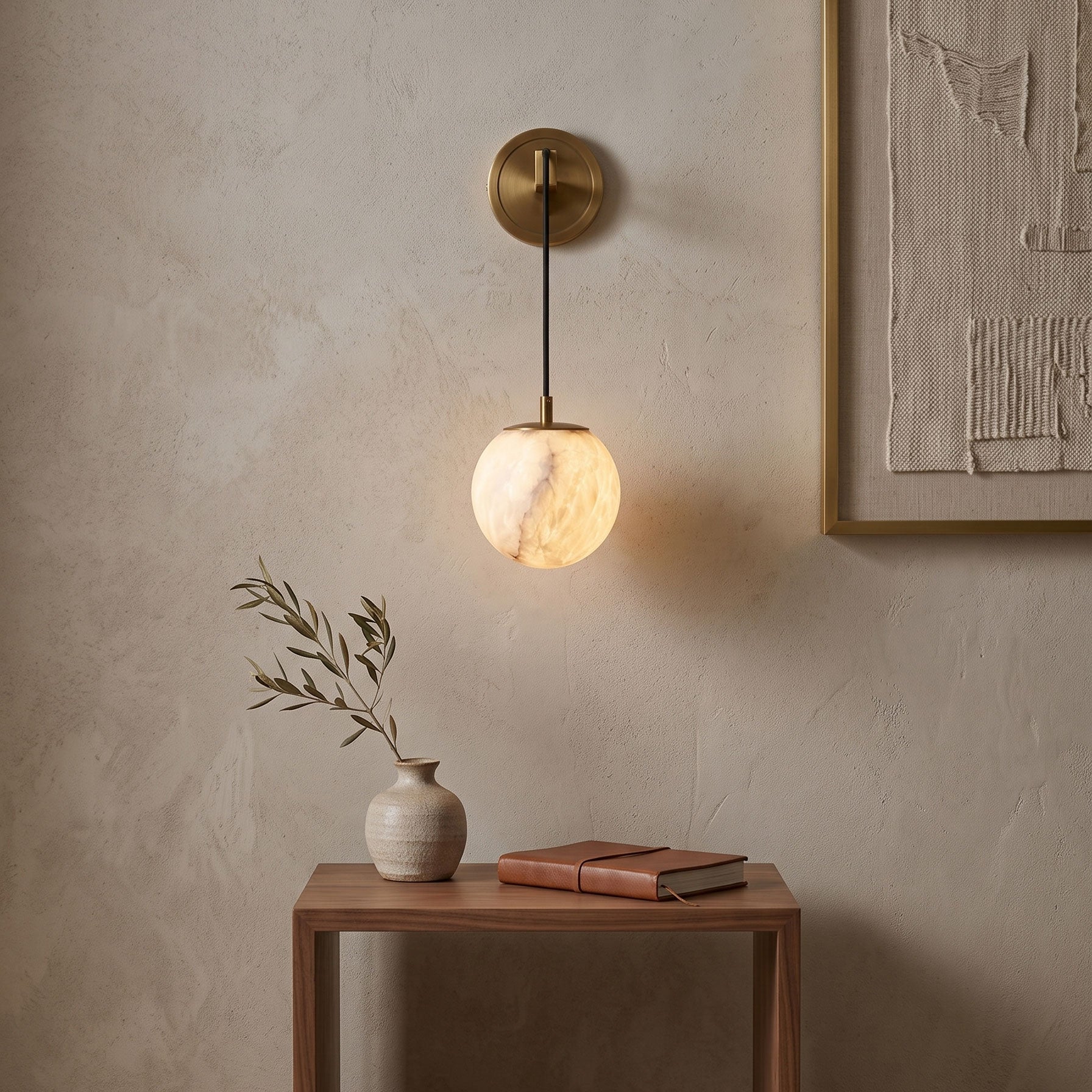 Balthazar Natural Alabaster Wall Sconce