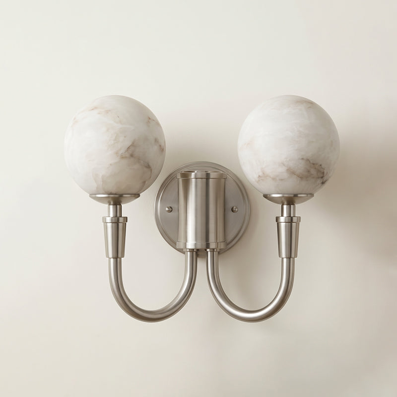 Aplique de Pared Doble de Alabastro Barden