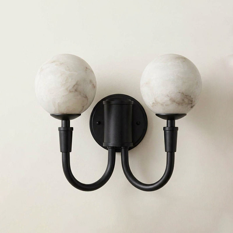 Aplique de Pared Doble de Alabastro Barden