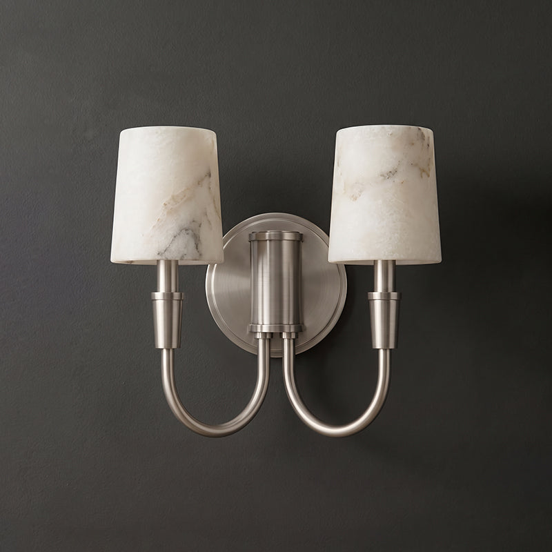 Aplique de Pared Doble de Alabastro Barden