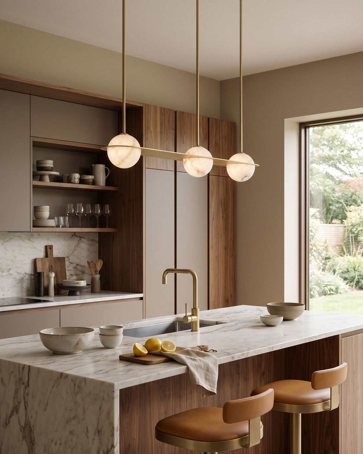 Barton Linear Sphere Pendant Light