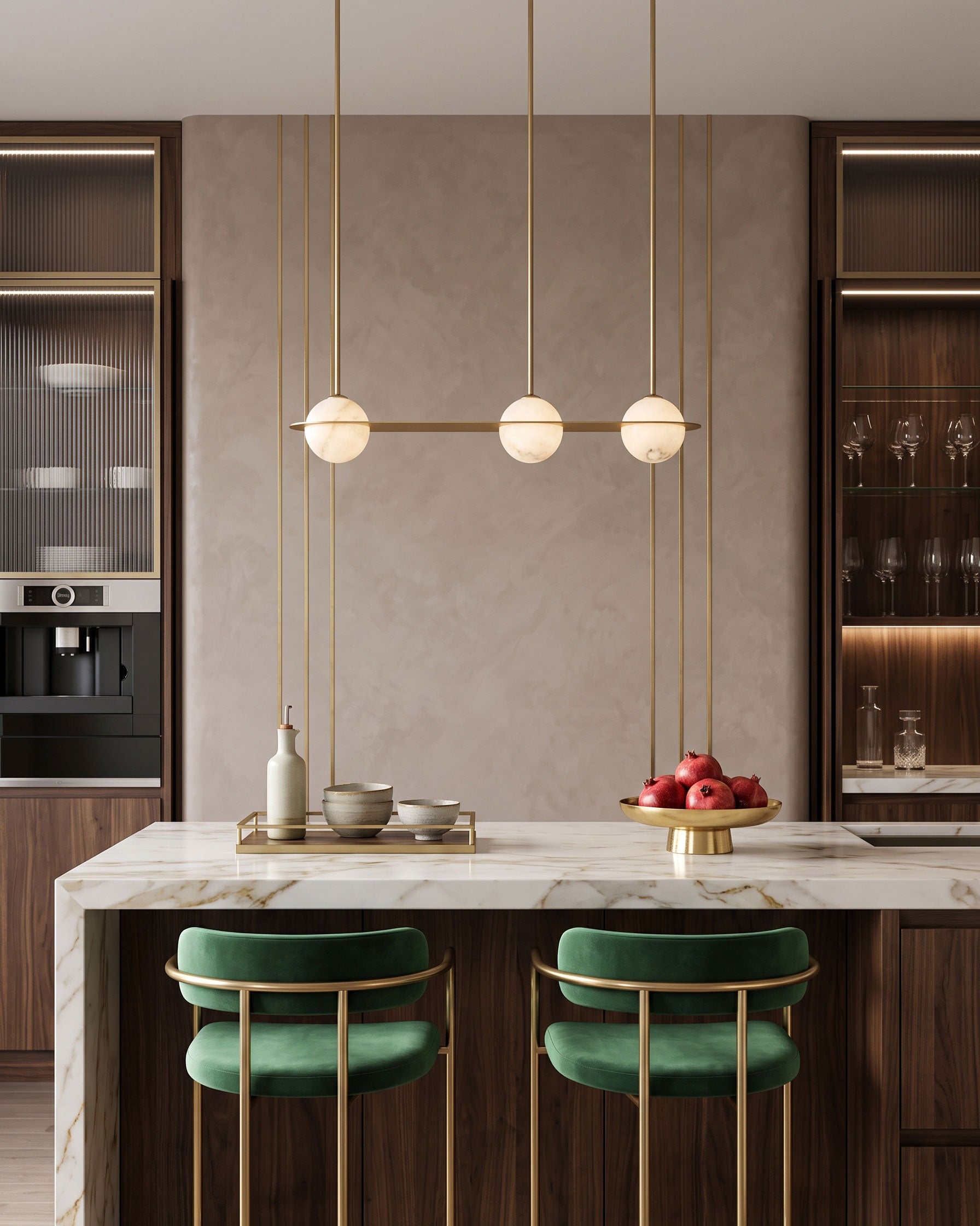 Barton Linear Sphere Pendant Light