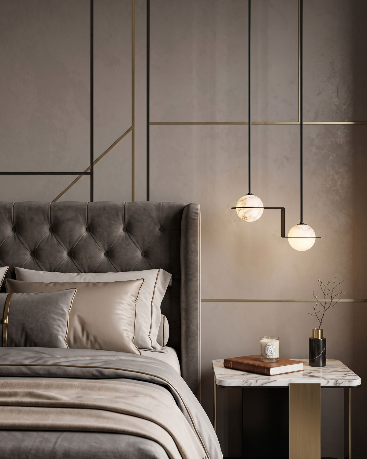 Barton Linear Sphere Pendant Light