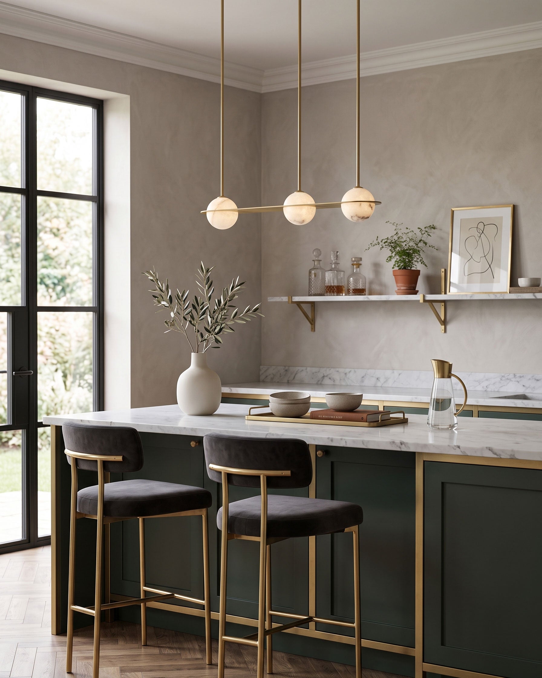 Barton Linear Sphere Pendant Light