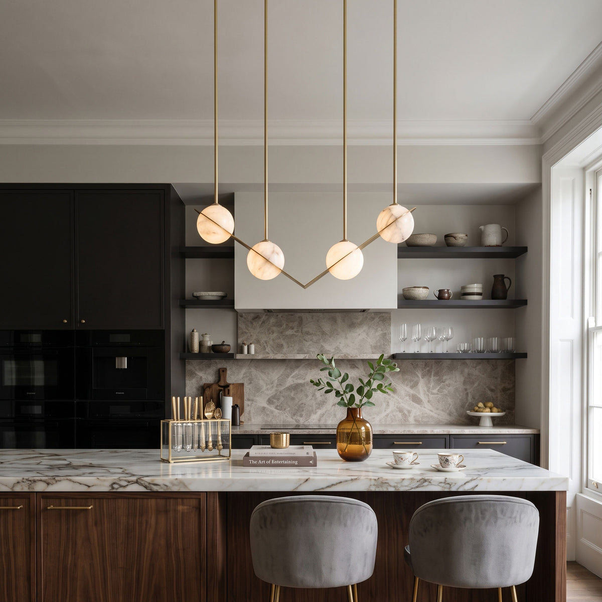 Barton Linear Sphere Pendant Light