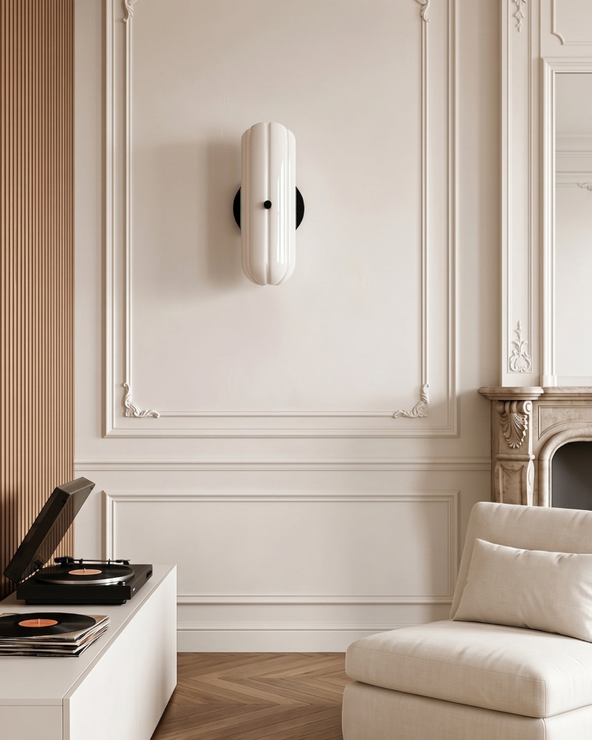 Bastien Milk Glass Wall Sconce