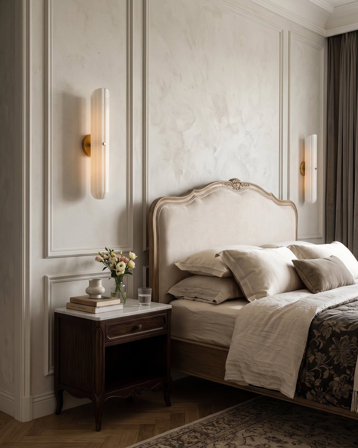 Bastien Milk Glass Wall Sconce