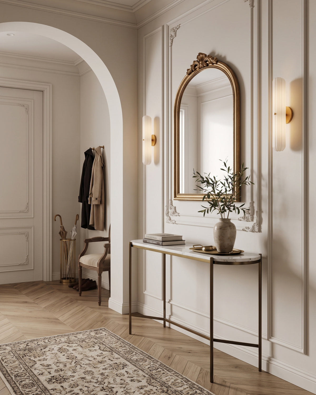 Bastien Milk Glass Wall Sconce