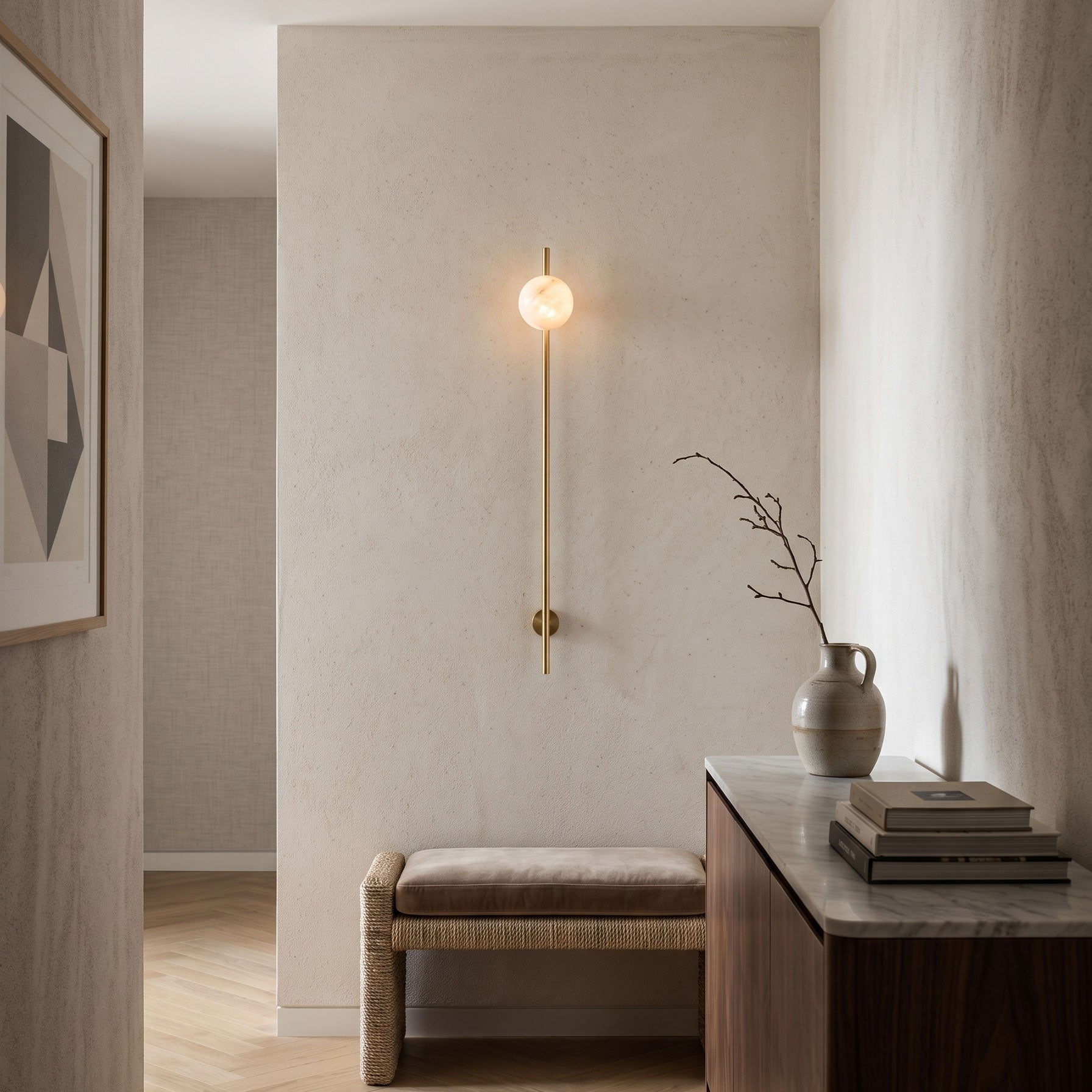 Bellamy Alabaster Wall Sconce