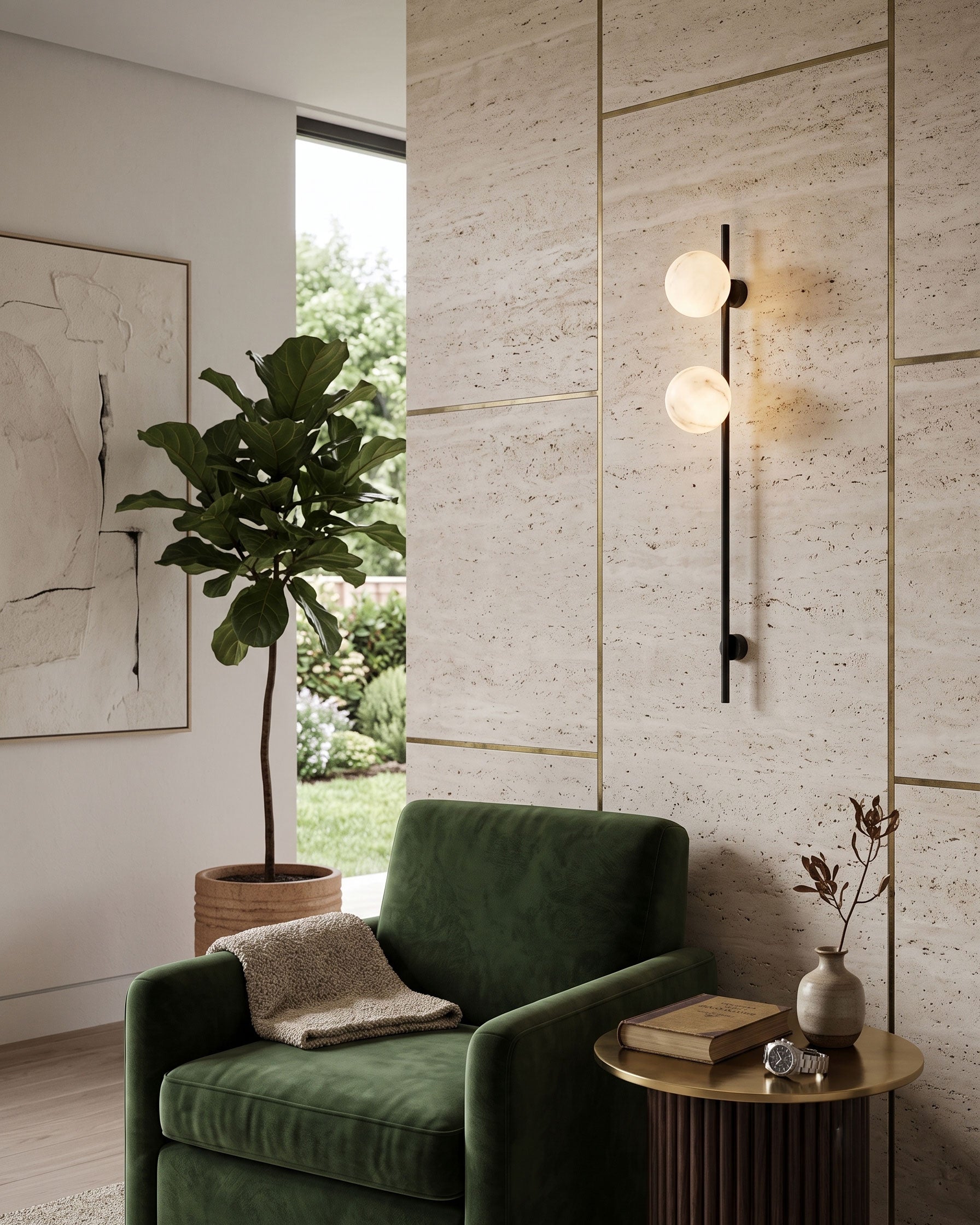 Bellamy Alabaster Wall Sconce