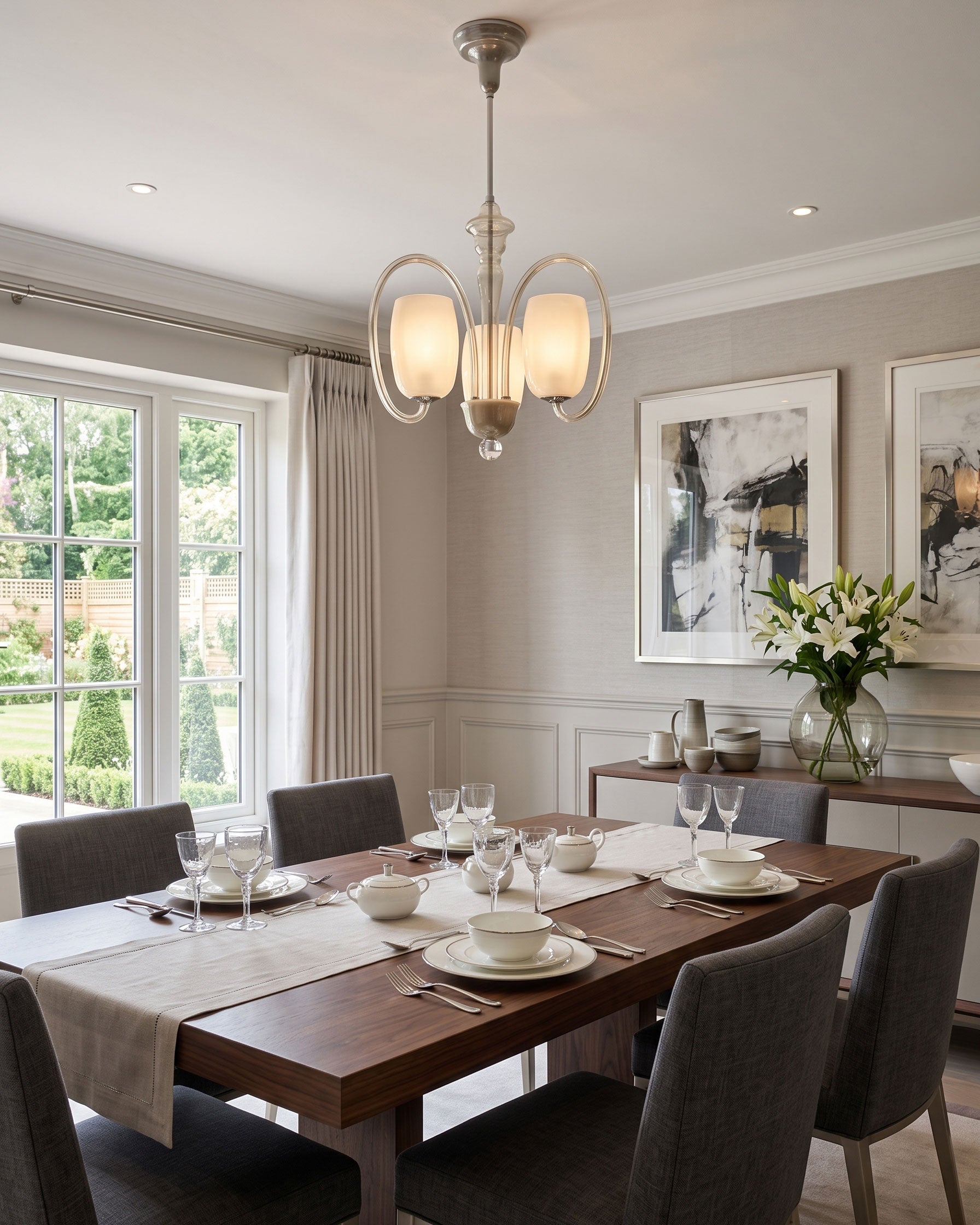 Benoit Mid-Century Chandelier