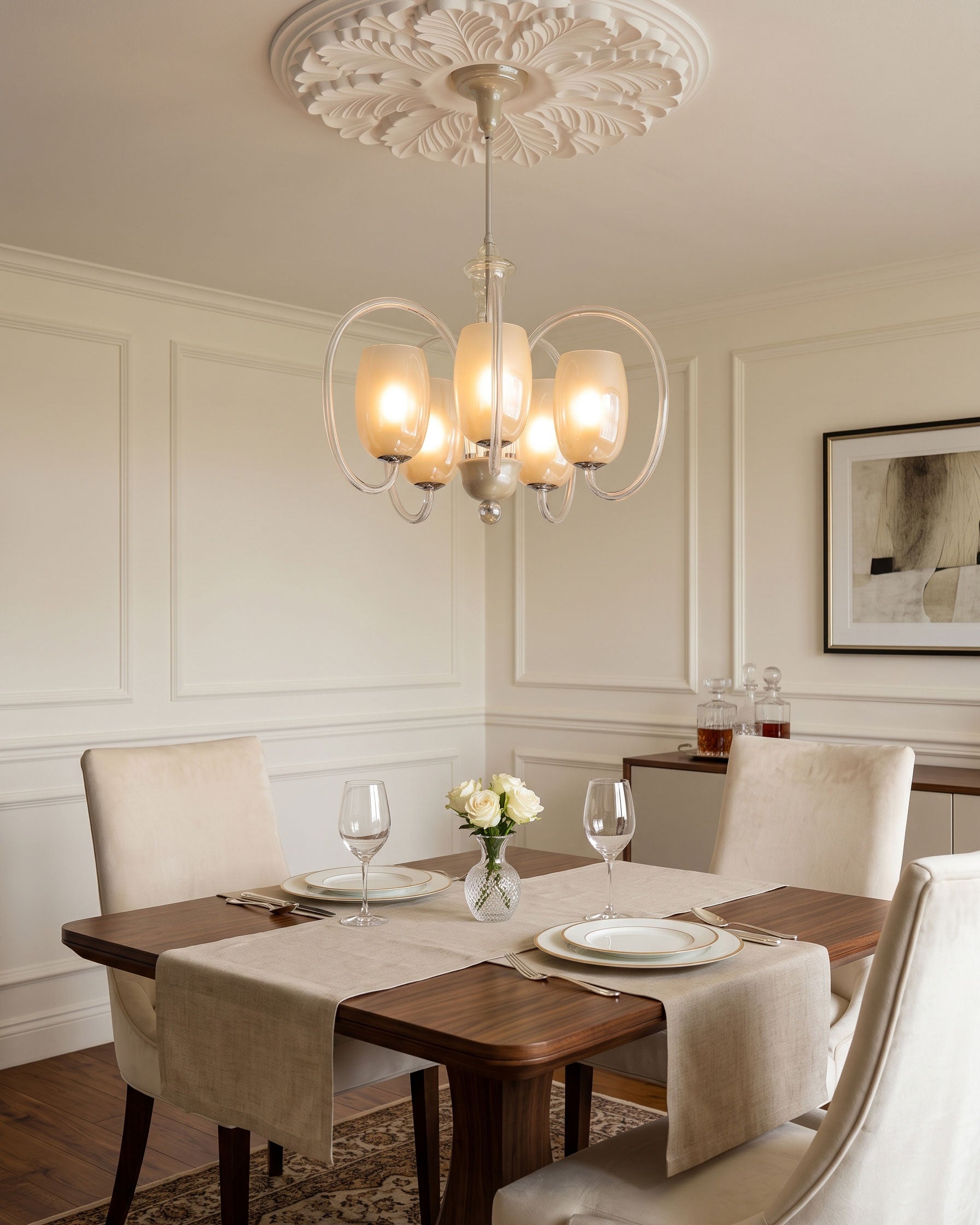 Benoit Mid-Century Chandelier