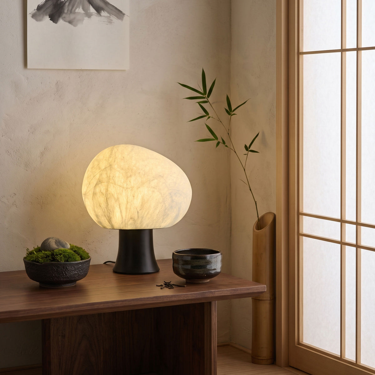Biren Mulberry Silk Table Lamp