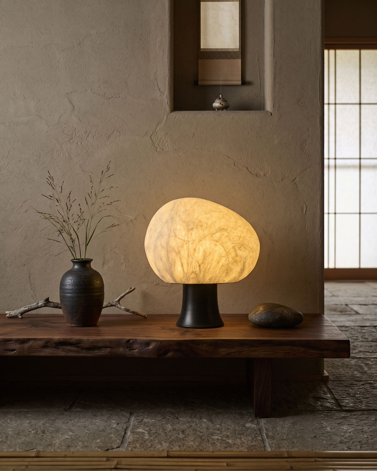 Biren Mulberry Silk Table Lamp