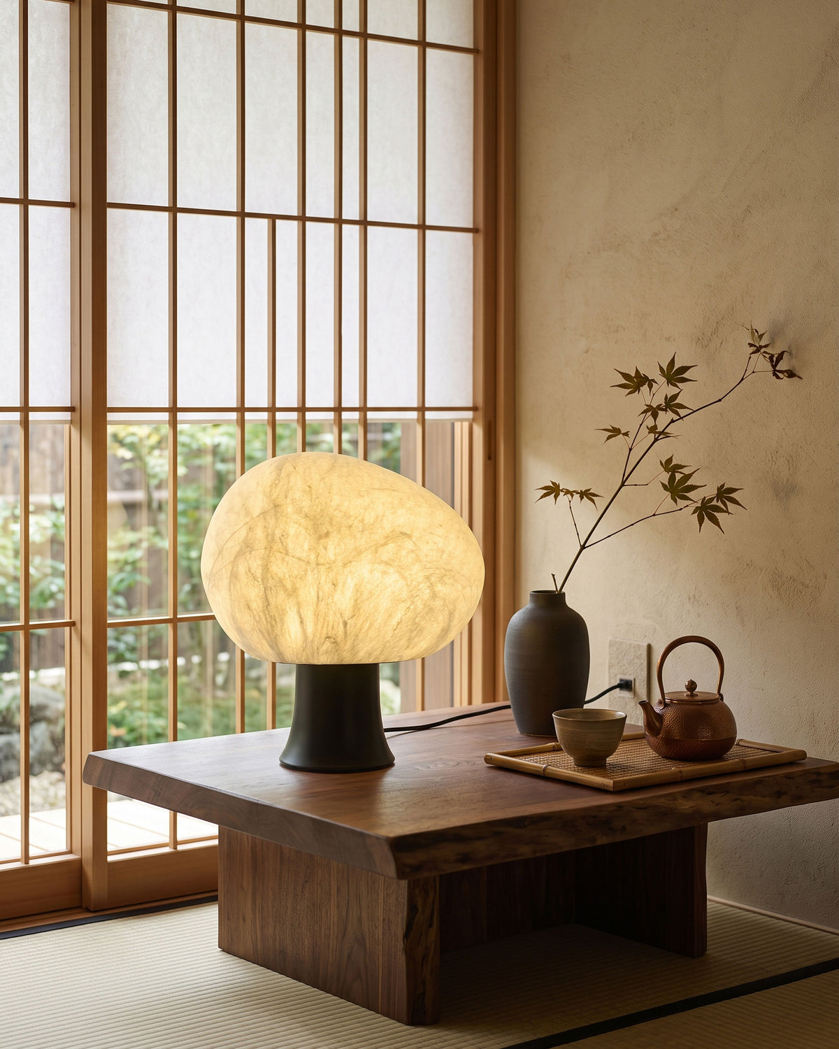Biren Mulberry Silk Table Lamp