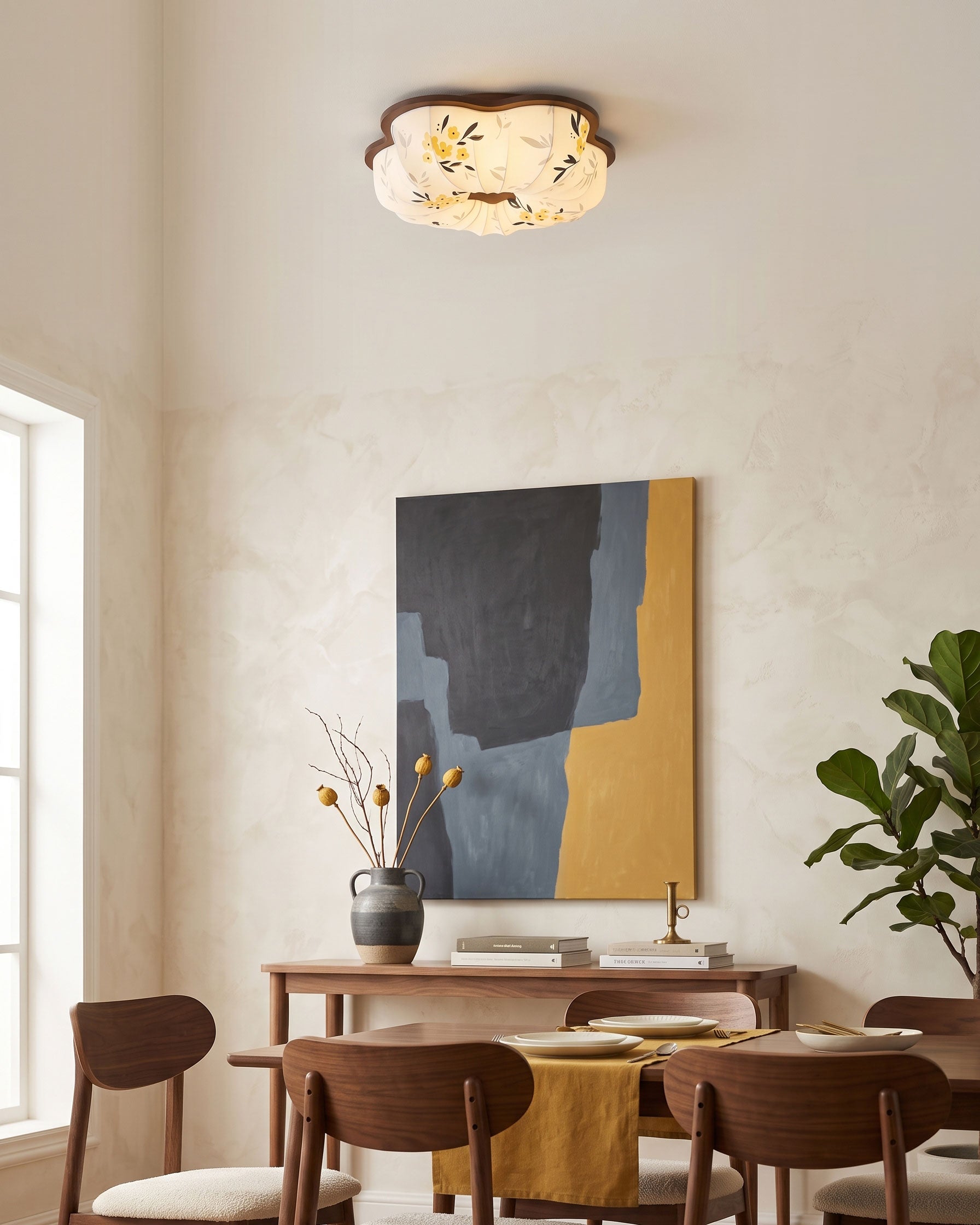 Blythe Scalloped Flush Mount