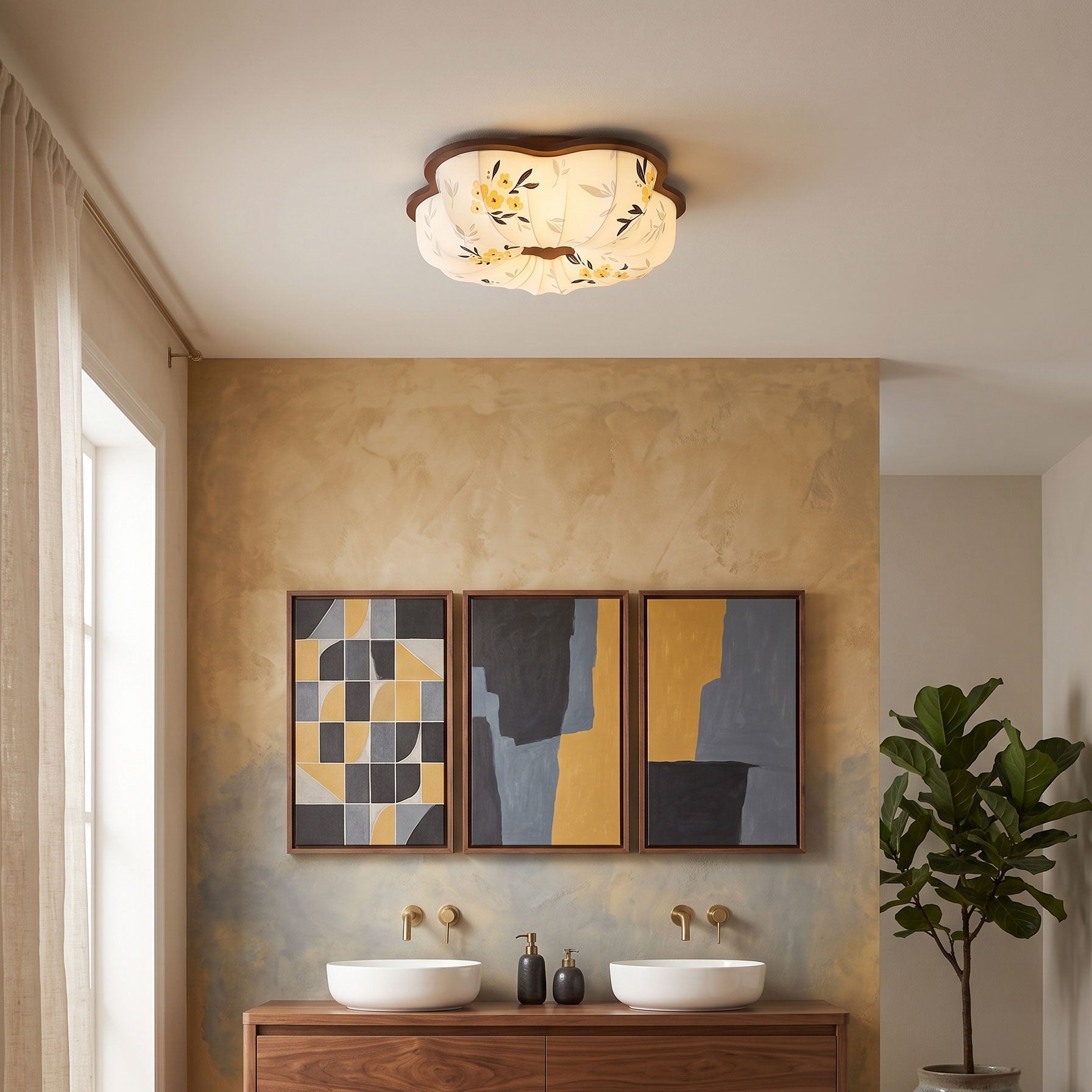 Blythe Scalloped Flush Mount