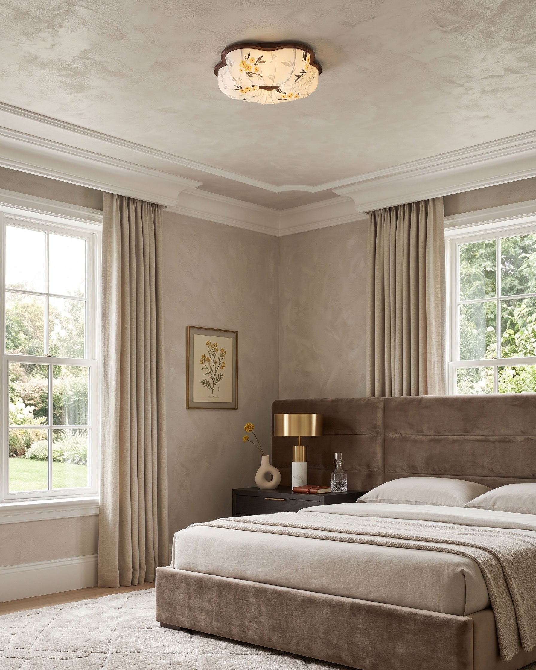 Blythe Scalloped Flush Mount