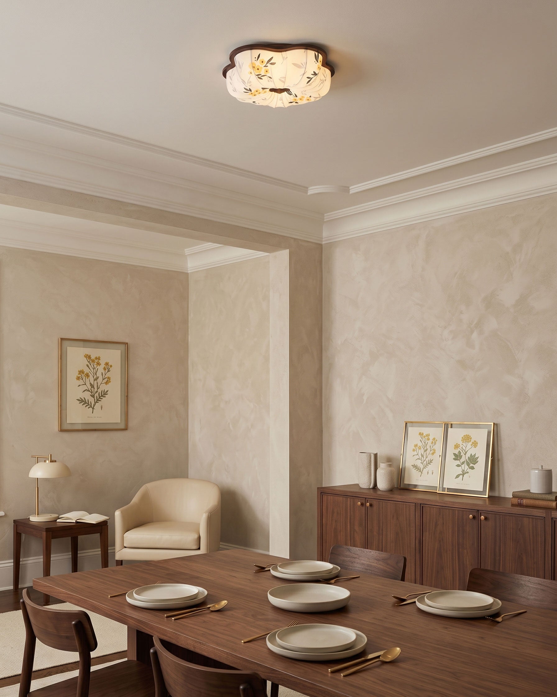 Blythe Scalloped Flush Mount