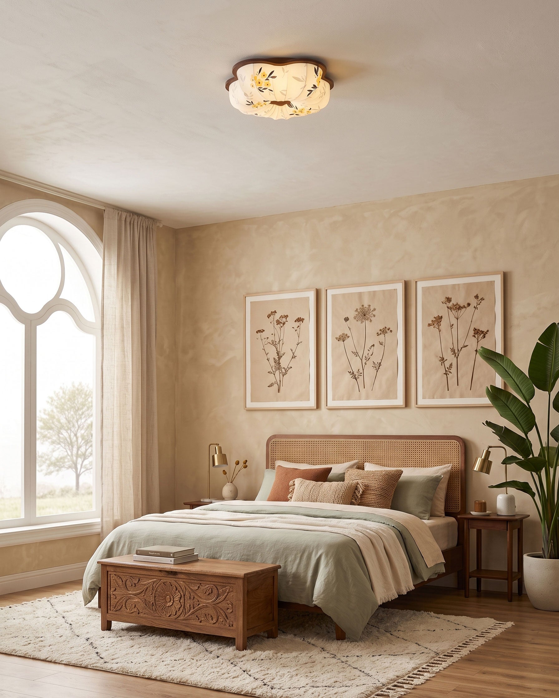Blythe Scalloped Flush Mount
