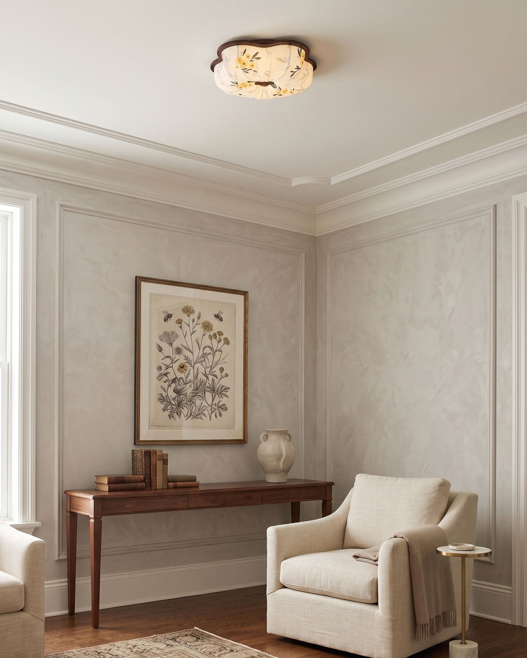 Blythe Scalloped Flush Mount