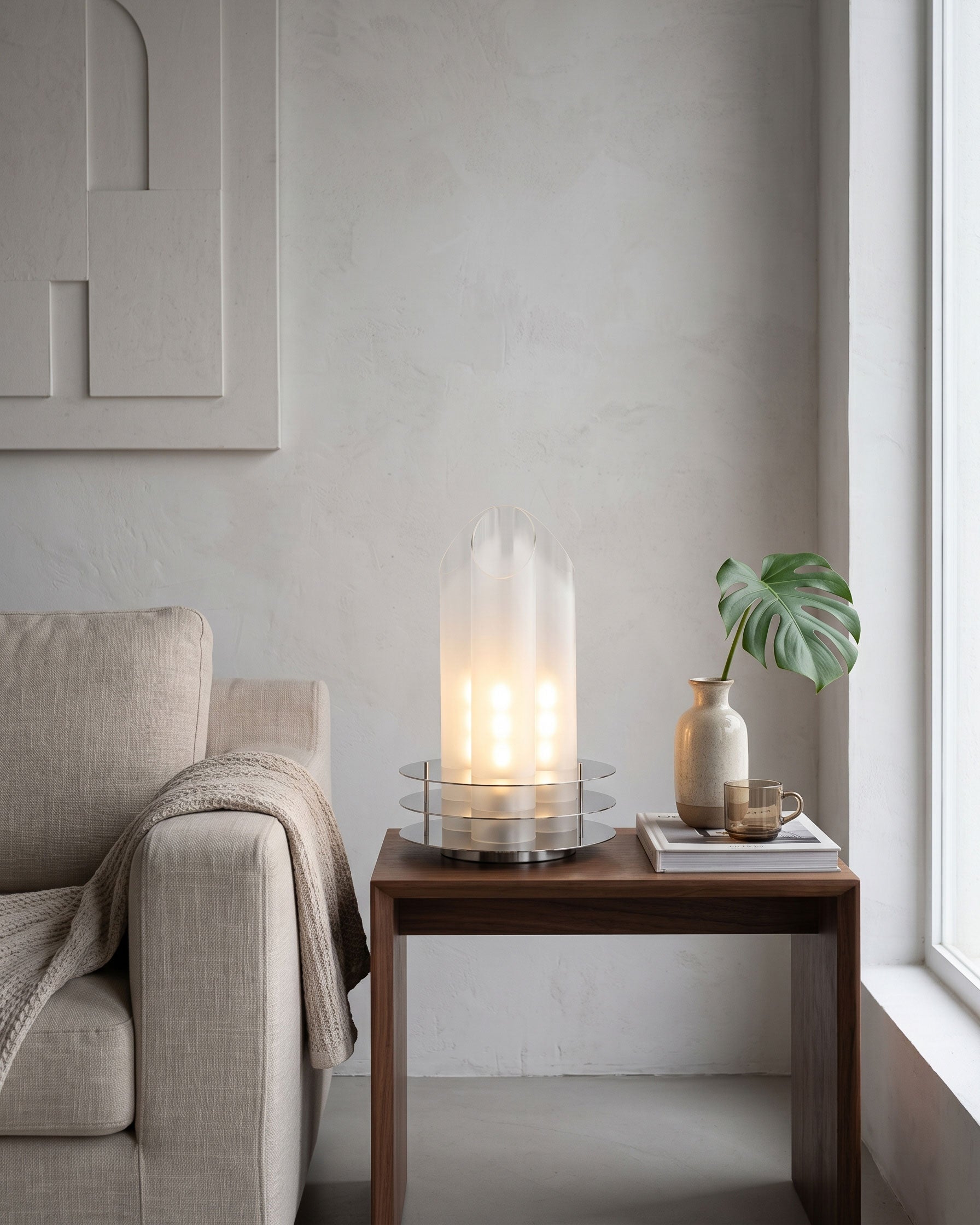 Boden Tubular Glass Table Lamp